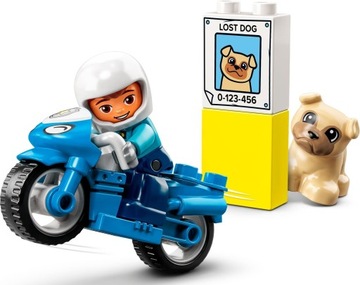 LEGO DUPLO 10967 Полицейский мотоцикл Автомобильная полиция