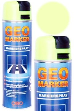 Spray farba geodezyjna fluorescencyjna DO ZNAKOWANIA GEO MARKER ZÓŁTA 500ml