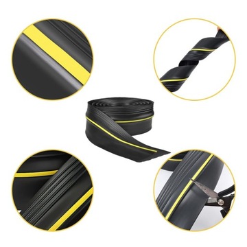 Uszczelka bramy garażowej 13 mm x 8,8 cm x 520 cm czarny kolor