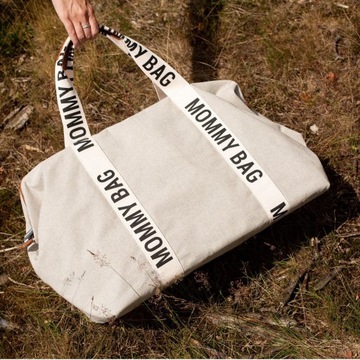 Childhome torba mommy bag signature szara