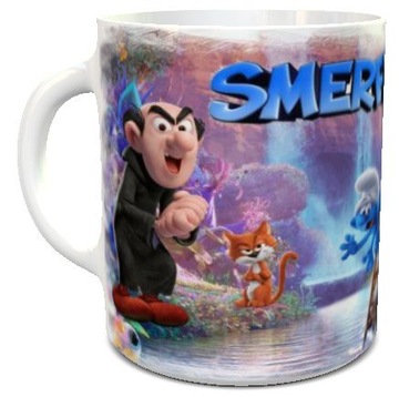 Kubek prezent dla dzieci SMERFY Smerfny kubek