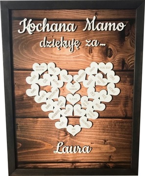 PREZENT NA DZIEŃ MAMY DLA MATKI RAMKA OBRAZ PODZIĘKOWANIE 3D MAMA UPOMINEK