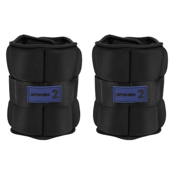 Obciążenia ciężarki na ręce nogi na rzep 2x 2kg neoprenowe