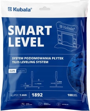 Smart level-klipsy 1mm Kubala 100szt