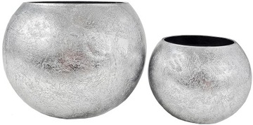 КРЫШКА ДЛЯ ЦВЕТОЧНОГО ВАЗОНА 15 СМ СЕРЕБРЯНЫЙ СТЕКЛЯННЫЙ ЦВЕТОЧНЫЙ ГОРШОК