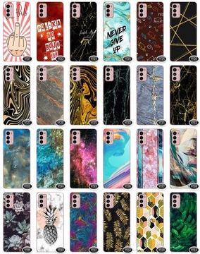 2x Etui z Grafiką Wybór Plecki Obudowa Szkło 9H do Motorola Moto G42