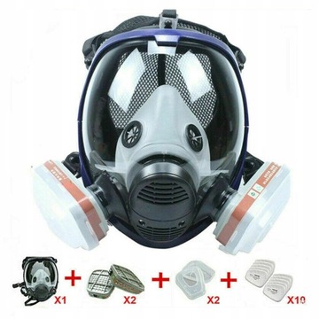 PAINT MASK FULL 6800 НАБОР С ФИЛЬТРАМИ ПОЛНОДЫШАЩАЯ МАСКА 5 В 1