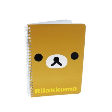 Блокнот с плюшевым мишкой RILAKKUMA, 60 листов, чистый, в линейку.