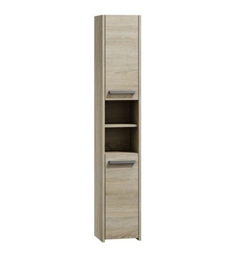 SZAFKA ŁAZIENKOWA REGAŁ SŁUPEK 30CM SONOMA 6 PÓŁEK