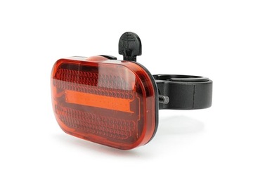 Tylna lampka rowerowa regulowana + klips - 2xAAA