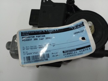 PEUGEOT 308 2008 MOTOREK OKNO LEVÝ ZADNÍ 9659834880 EVROPA