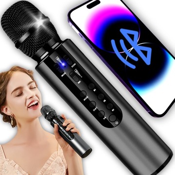 Mikrofon bezprzewodowy KARAOKE głośnik 10W BLUETOOTH 2000mAh Wysoka Jakość