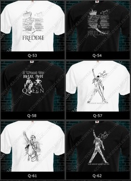 koszulka Poduszka z nadrukiem queen freddie mercury vintage rock pop WZORY