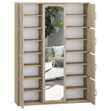 Szafa do przedpokoju garderoba 140 cm sonoma biała