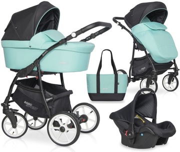 WÓZEK 3w1 WIELOFUNKCYJNY Riko BASIC SPORT GREEN