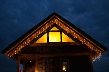 СВЕТОВАЯ ЗАВЕСА 200 СВЕТОДИОДНЫХ ЛАМП ICILIC ТЕПЛЫЙ БЕЛЫЙ