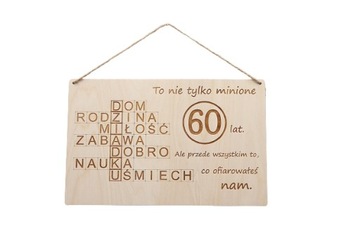 Tabliczka na urodziny dla dziadka, personalizowana