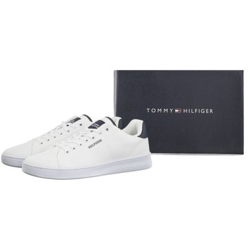 Buty Sneakersy Męskie Tommy Hilfiger Court Cupsole Pique White Białe