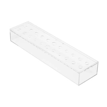 Wazon akrylowy prostokątny 45x10x6,5 cm 22 otwory