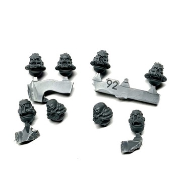 M62 Berzerkers Head Głowa Główki w maskach zębatych KHORNE 8szt