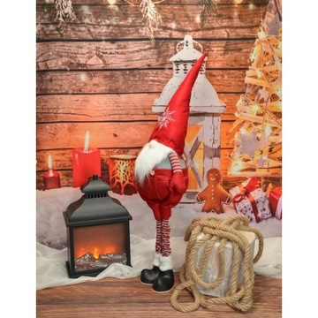 РОЖДЕСТВЕНСКИЙ ОРНАМЕНТ гном эльф РЕГУЛИРУЕМЫЕ ТЕЛЕСКОПИЧЕСКИЕ НОЖКИ 75-105см