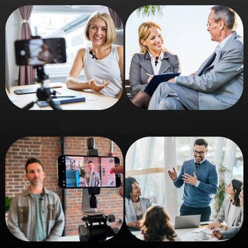 ПЕТЛИЧНЫЙ БЕСПРОВОДНОЙ МИКРОФОН МИНИ-МИКРОФОН ДЛЯ СМАРТФОНА, ЧЕРНЫЙ