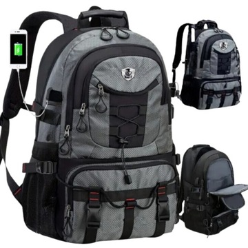 PLECAK TURYSTYCZNY TREKKINGOWY GÓRSKI W GÓRY 40L USB MĘSKI DAMSKI IMITI