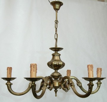 Żyrandol mosiężny,lampa wisząca mosiężna
