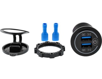 2 РАЗЪЕМА USB QC3.0 ВСТРОЕННОЕ БЫСТРОЕ ЗАРЯДНОЕ УСТРОЙСТВО