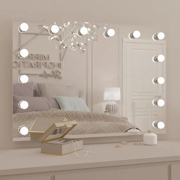 Lustro do makijażu wizażu salonu Hollywood make up 120-80 tafla DOMO HOME