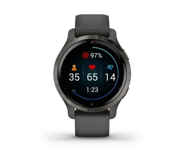 Спортивные умные часы Garmin Venu 2S 40 мм WiFi BT GPS до 11 дней Серый