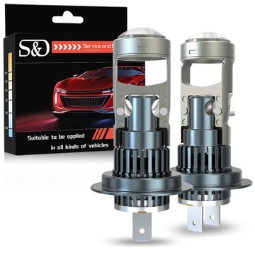 ŻARÓWKI LED H7 RETRIFY S&D PROJECTOR 100% IDEALNE ODCIĘCIE SOCZEWKA FISHEYE