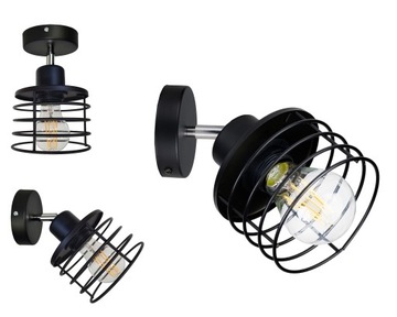 LAMPA KINKIET ŚCIENNY regulowany loft SPRĘŻYNA