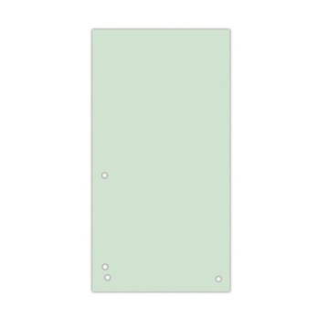 PRZEKŁADKI DO SEGREGATORA 1/3 A4 235X105MM KARTONOWE ZIELONE, 100 SZTUK