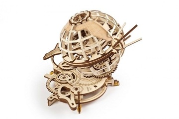 МЕХАНИЧЕСКАЯ ДЕРЕВЯННАЯ МОДЕЛЬ ГЛОБУС ДЛЯ СБОРКИ БЕЗ КЛЕЯ 3D ПАЗЛ UGEARS