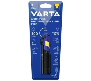 LATARKA VARTA Work Flex Multifunction Light F20R 100 lumens