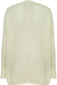 Vero Moda Beżowy Sweter Narzutka Nietoperz 40