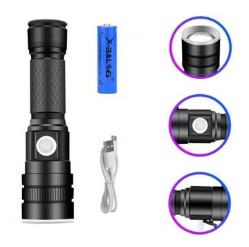 MOCNA LATARKA TAKTYCZNA LED CREE XH-P99 ZOOM