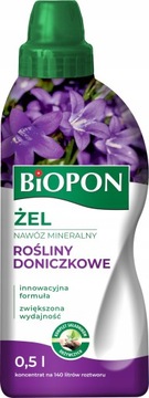 NAWÓZ ŻEL DO ROŚLIN DONICZKOWYCH BIOPON 500ML