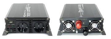 Przetwornica samochodowa 1000W/2000W 12V 230V USB