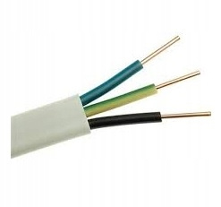 PRZEWÓD INSTALACYJNY PŁASKI YDYP 3X2,5 450/750V 50 METRÓW KABEL PRĄDOWY