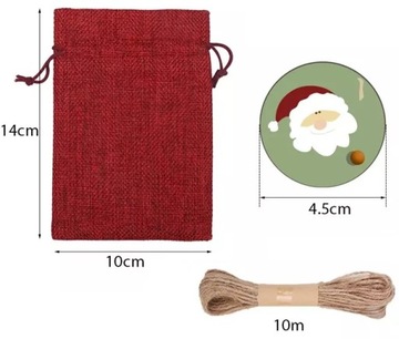 Сумки для адвент-календаря своими руками, подвесные наклейки