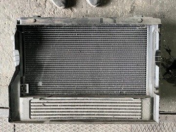 20 BMW E60 E61 KOMPLET CHLADIČ VENTILÁTOR CHLADIČE