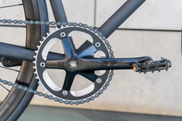 Creme Vinyl LTD / Черный велосипед с фиксированной передачей L