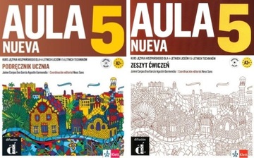 Aula NUEVA 5 Podręcznik+ćwicz kpl A2+ Wwa