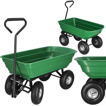 САДОВЫЙ ТРАНСПОРТНЫЙ ГРУЗОВИК САДОВЫЙ БАЛЬНЫЙ ЗАЛ ПРИЦЕП 250 кг САМОСВАЛ 75 Л