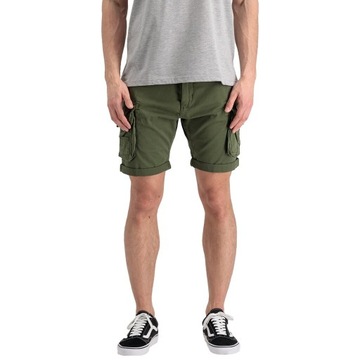 Szorty Spodenki Alpha Industries Crew Short - Zielone 36