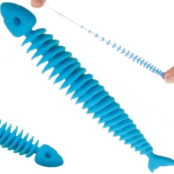 РЫБНЫЙ СКЕЛЕТ РАСТЯЖАЕМАЯ РЕЗОНДА АНТИСТРЕССОВАЯ ИГРУШКА-РЫБА