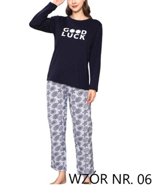 ЖЕНСКАЯ УТЕПЛЕННАЯ ХЛОПКОВАЯ ПИЖАМА, УДОБНАЯ, МНОГО УЗОРОВ, ЦВЕТОЧНЫЙ M