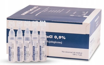 SÓL FIZJOLOGICZNA dla Niemowląt NaCl 0,9% 5x5ml